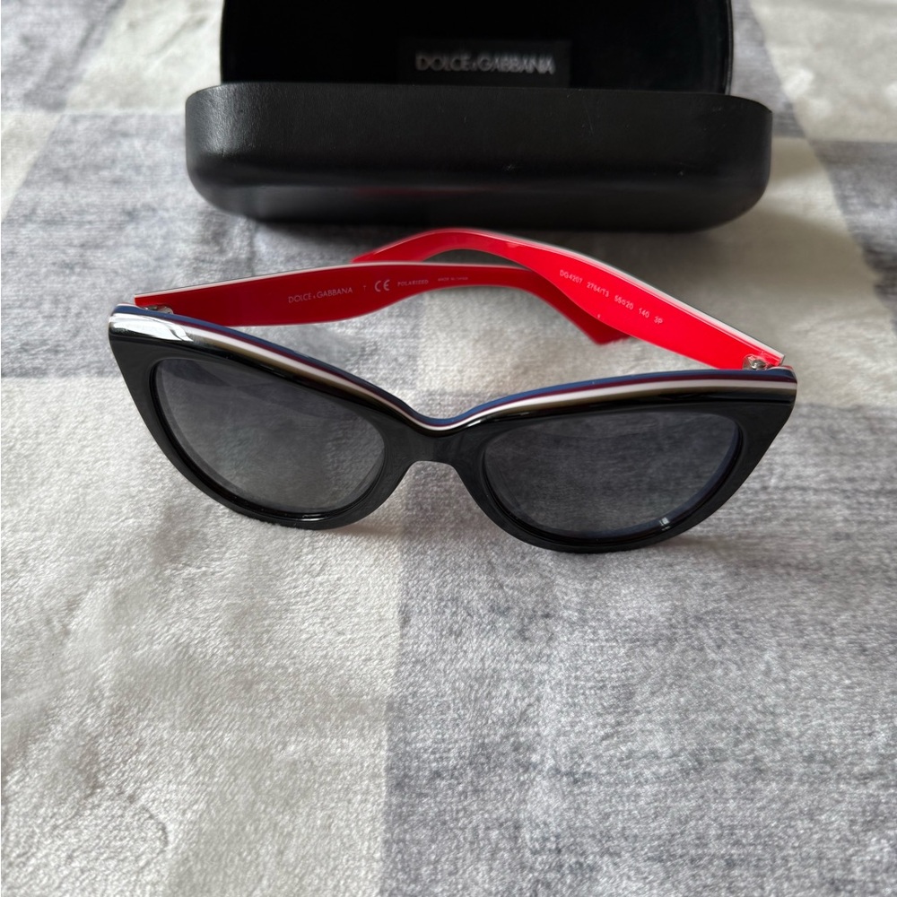 Dolce & Gabbana Black and Red Sunglasses